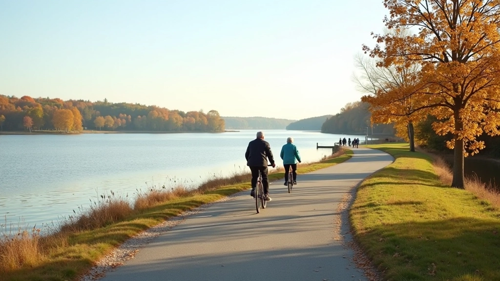 Lake cycling route around Liepāja Lake